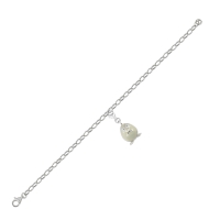 Yumurta Özel Tasarım Beyaz Altın Çharm CN736