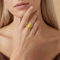 Zeytinyağı Özel Tasarım Altın Yüzük Y639